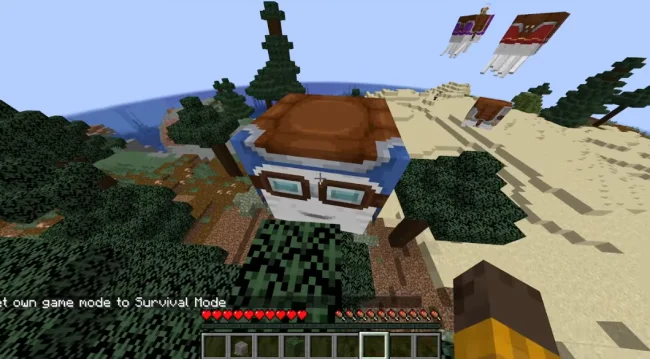 Новый гаст из мода Happy Ghast Backport