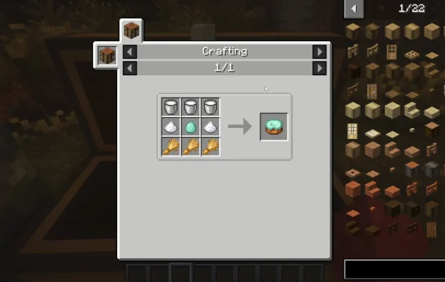 Крафт на еду из мода Mystics Biomes