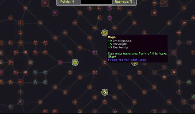 Огромная сеть квестов из мода Mine and Slash