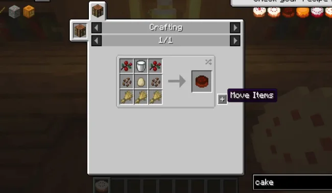 Крафт на новый торт из мода 3D Placeable Food