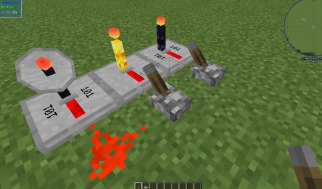 Механизм из мода Wireless Redstone CBE