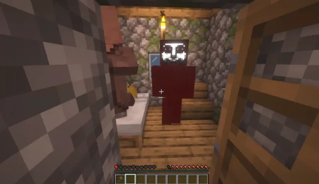 Процесс боя против моба из мода The Pale Hound