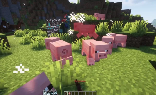 Атака зачарованным мечом из мода Primal Druidry