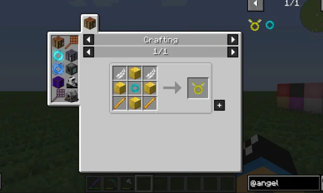 Крафт на крылья из мода Modular Angel Ring