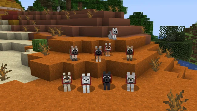 Мод на мобов для Майнкрафт 1.20.4 / 1.19.4 (Backported Wolves)