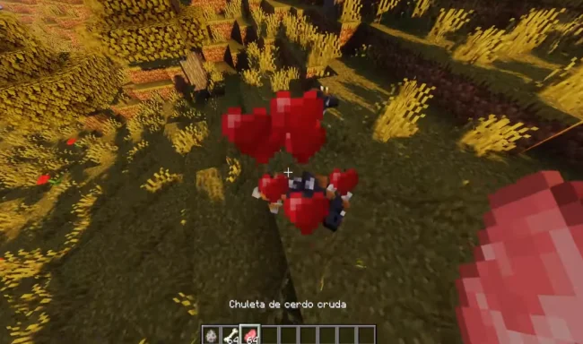 Процесс приручения нового моба из мода Backported Wolves