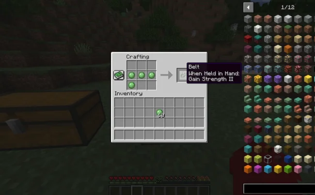 Крафт на пояс из мода Belt Mod