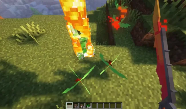 Процесс боя новым мечом из мода Kind of Nice Weapon