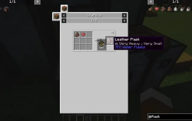Крафт из мода TFC Water Flasks