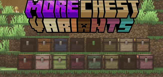 Мод на блоки для Майнкрафт 1.21.8 / 1.20.6 (More Chests Variants)