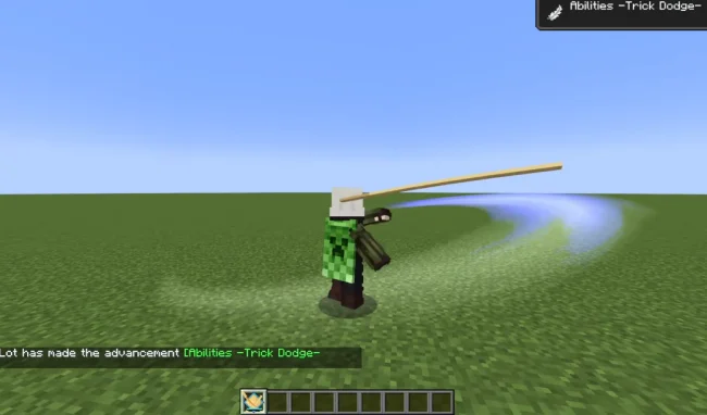 Пример атаки нового оружия из мода SlashBlade Resharped