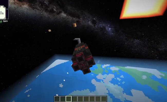 Процесс полета в космосе из мода Starlance