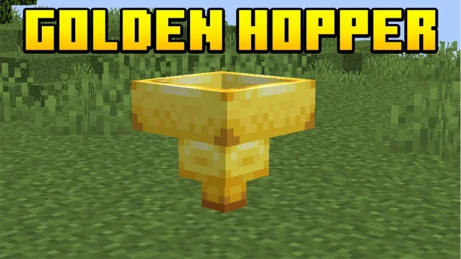 Мод на инструменты для Майнкрафт 1.21.10 / 1.20.6 (Golden Hopper)