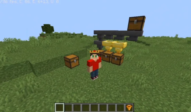 Механизм с новыми предметами из мода Golden Hopper