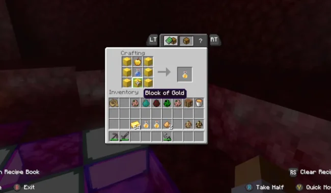 Крафт на зелье из мода Overworld Piglins