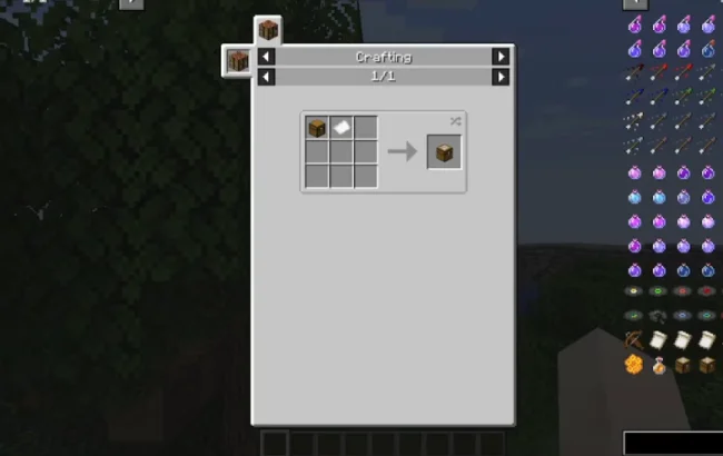 Крафт на сундук из мода Filtered Chests