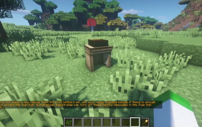 Новый блок из мода SmallColonies for Minecolonies