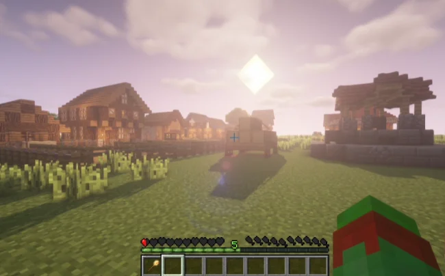 Новый вид деревни из мода SmallColonies for Minecolonies