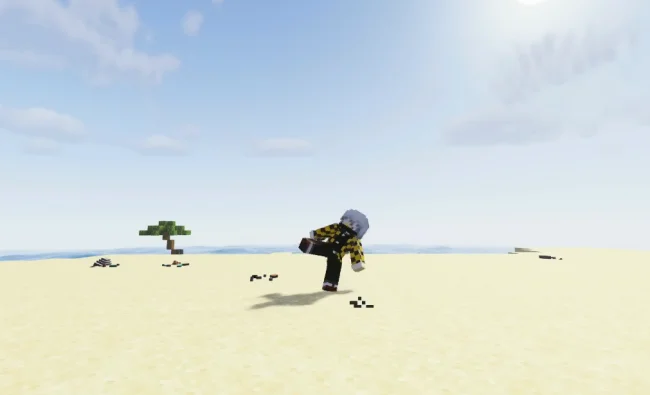 Новая анимация атаки из мода Mine Piece