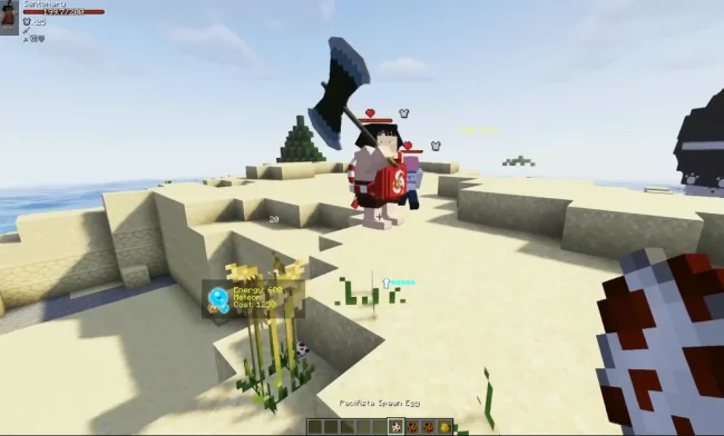 Новые мобы из мода Mine Piece