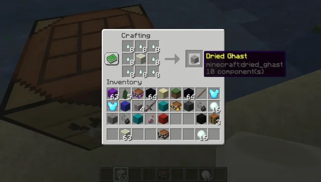 Крафт на новый предмет из мода Happy Ghasts Boost