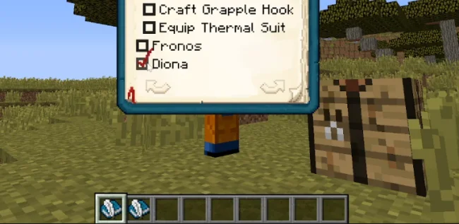 Возможность отметок заметок в книге из мода Checklist