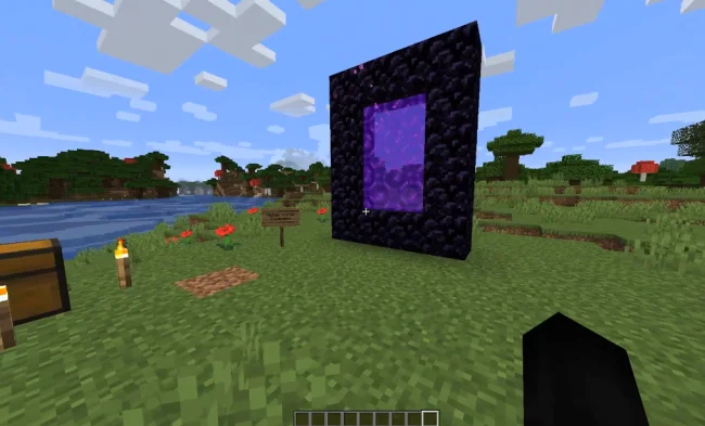 Портал с модом Nether Portal Spread