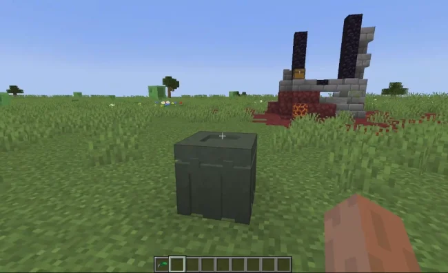 Блок дропа из мода Realistic Airdrop