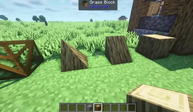 Блоки новых форм из мода FramedBlocks