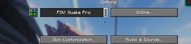 Меню настроек вида камеры из мода Better Third Person