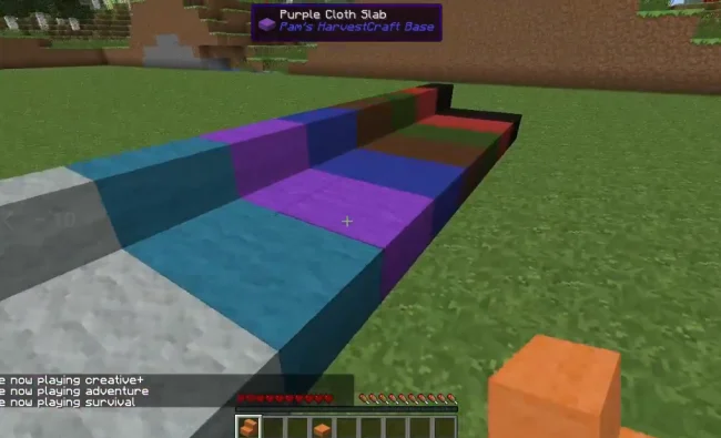 Новые разноцветные блоки из мода Pams HarvestCraft