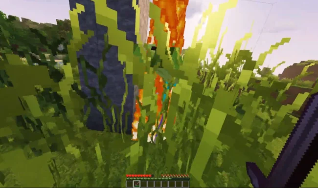 Отсутствие помехи в виде травы из мода SwingThroughGrass