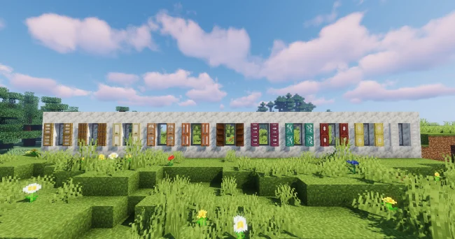 Мод на декор для Майнкрафт 1.21.10 / 1.20.6 (Macaws Windows)