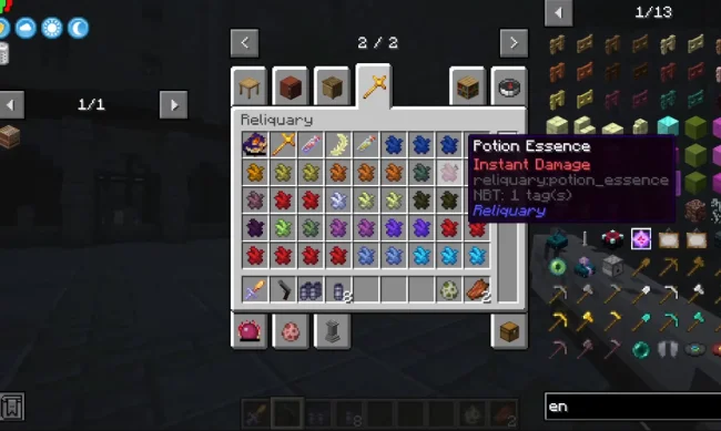 Все предметы из мода Reliquary Reincarnations