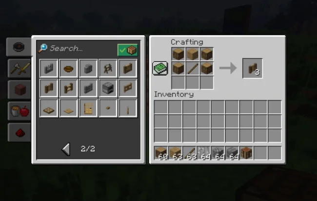 Крафт на новый забор из мода Macaws Fences and Walls