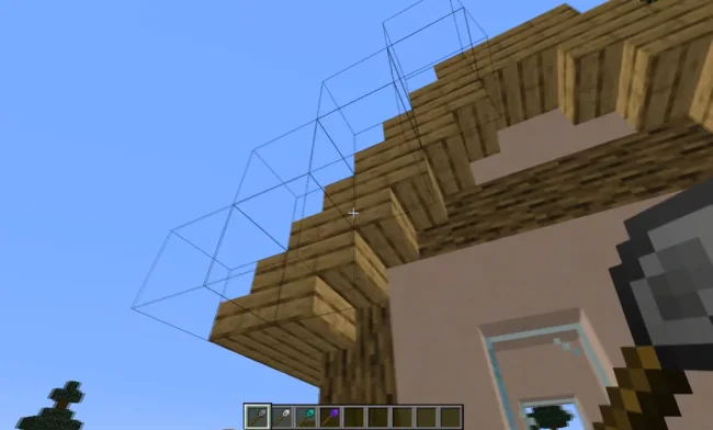 Процесс работы палочки из мода Construction Wand