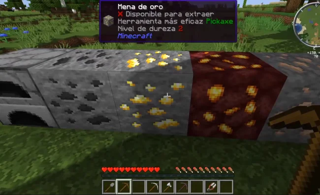 Информация о добычи предмета киркой из мода Waila Harvestability