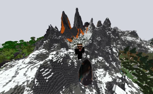 Новый горный биом из мода Terralith