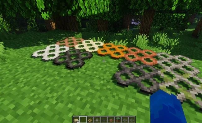 Сотовые кольца из мода Macaws Paths and Pavings