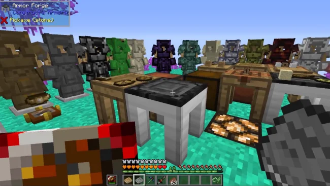 Все виды новой брони из мода Constructs Armory