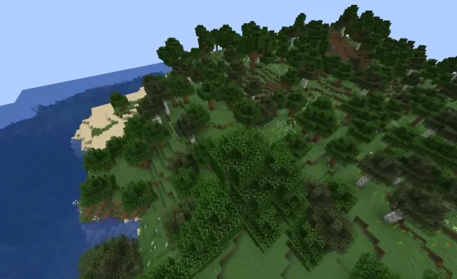 Переработанный лесной биом из мода Geophilic