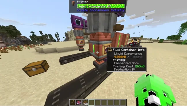 Механизм из мода Create Enchantment Industry