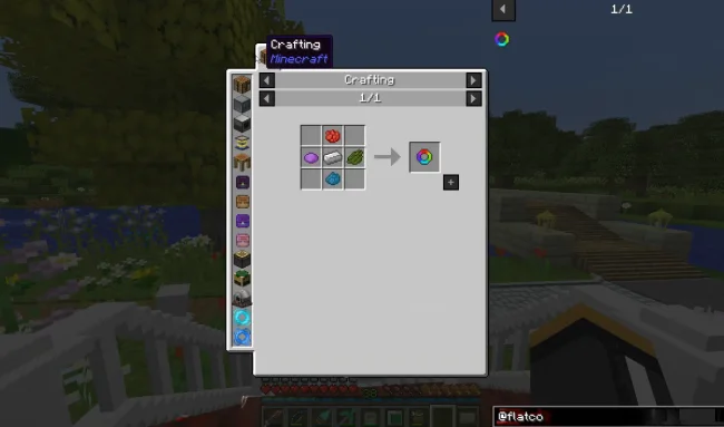 Крафт на предмет из мода Flat Colored Blocks