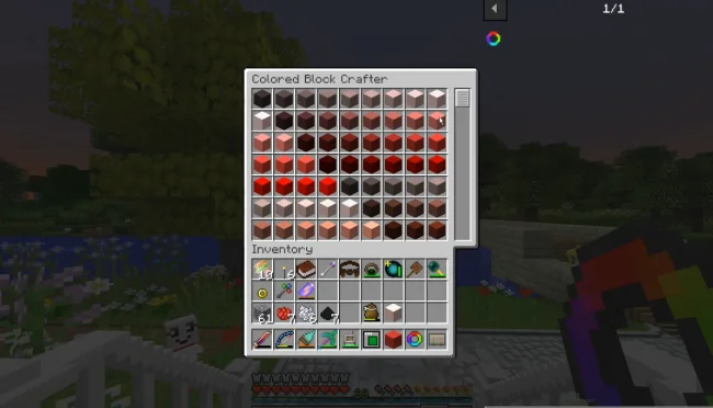 Разноцветные блоки из мода Flat Colored Blocks