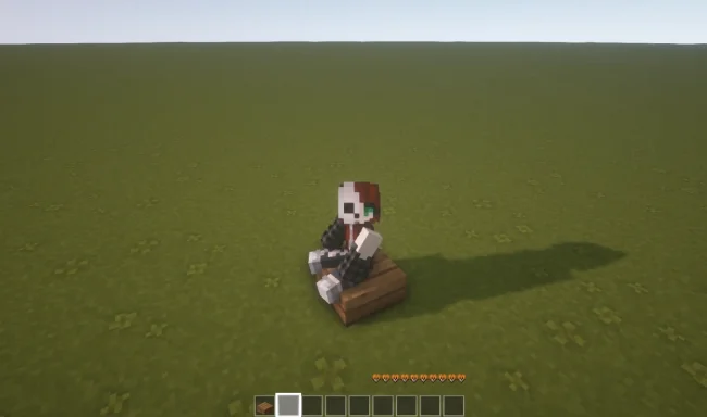 Возможность сидеть на полублоке из мода Sit