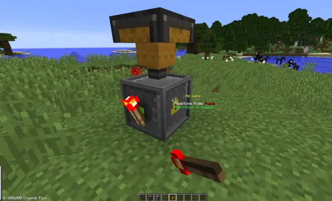 Процесс работы механизма с модом Actually Baubles