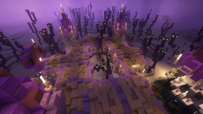 Новые постройки в биоме из мода Moogs End Structures