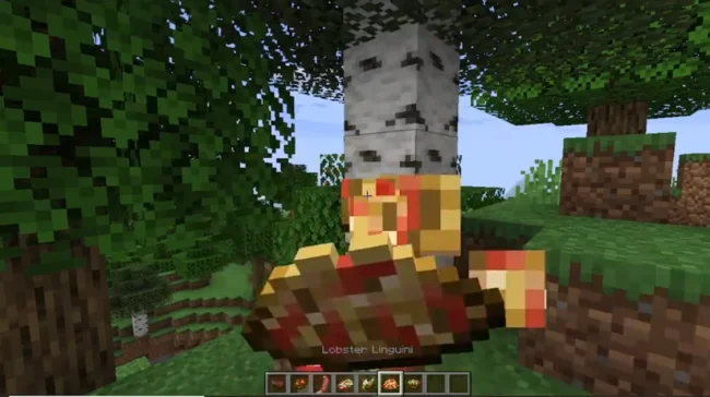 Процесс поедания пищи из мода Alexs Delight