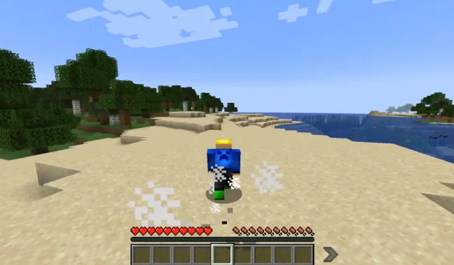 Эффект при нажатии на кнопку кувырка из мода Combat Roll