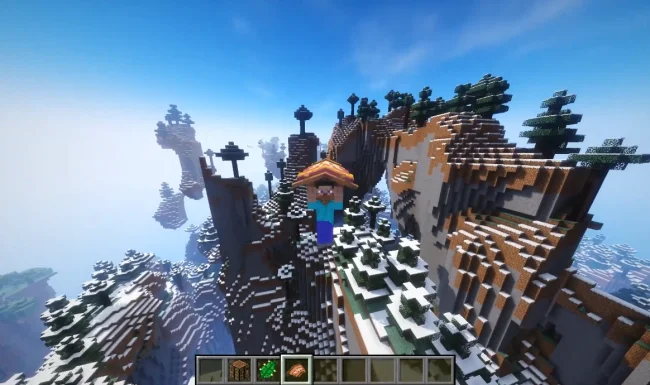 Процесс полета на параплане из мода Paragliders